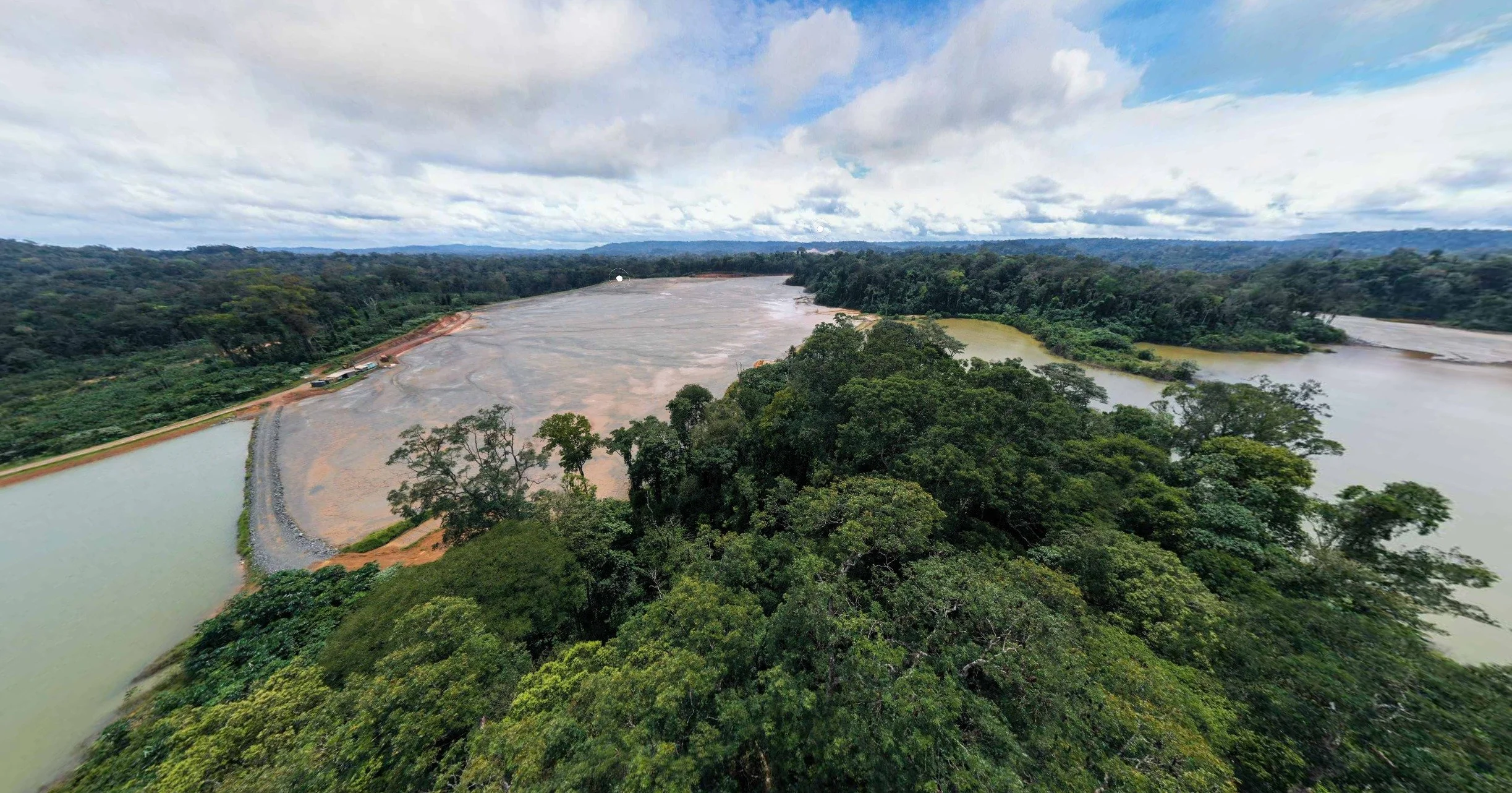 Tailings storage facility at Mina Tucano