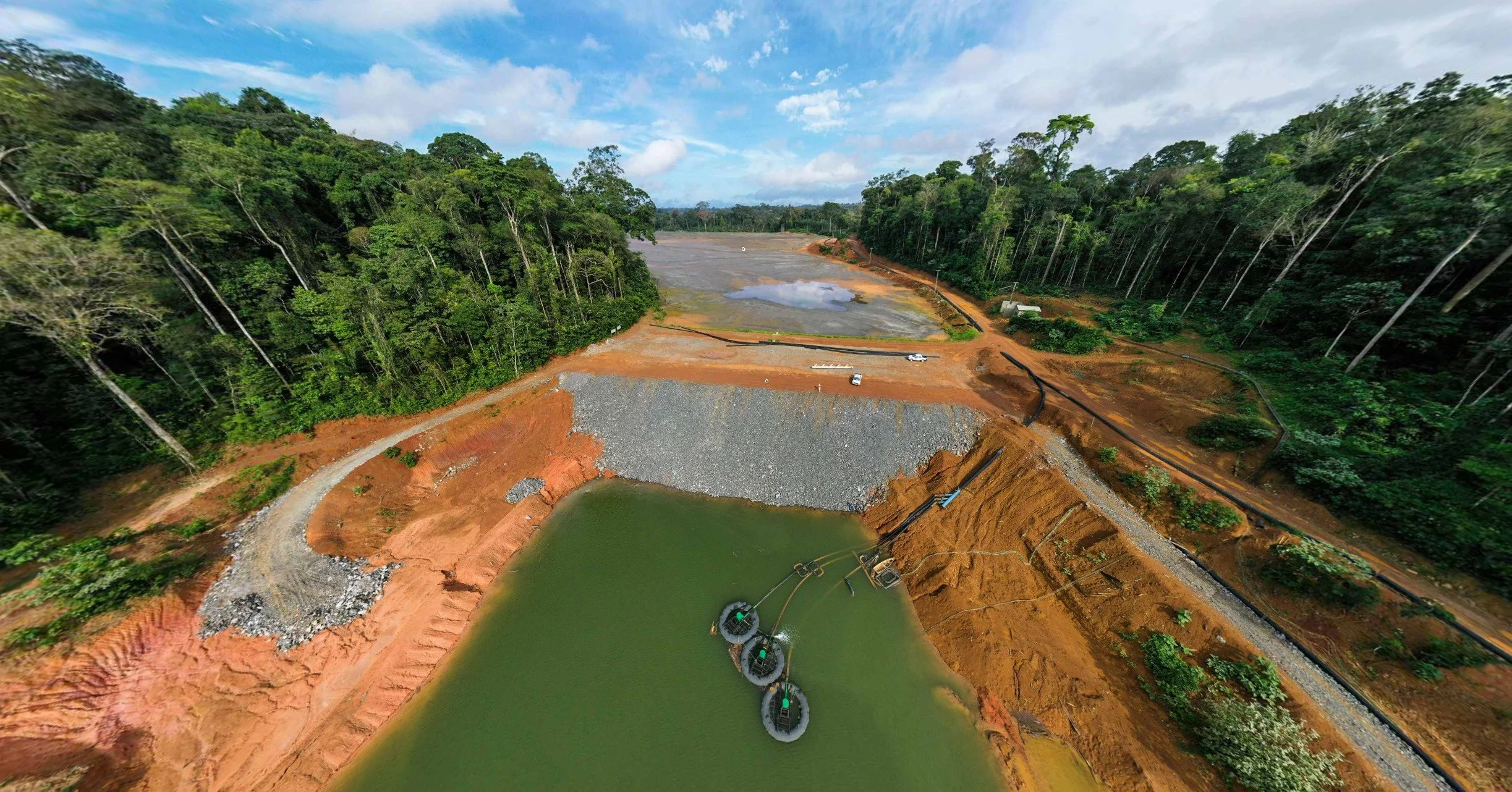 Tailings storage facility at Mina Tucano