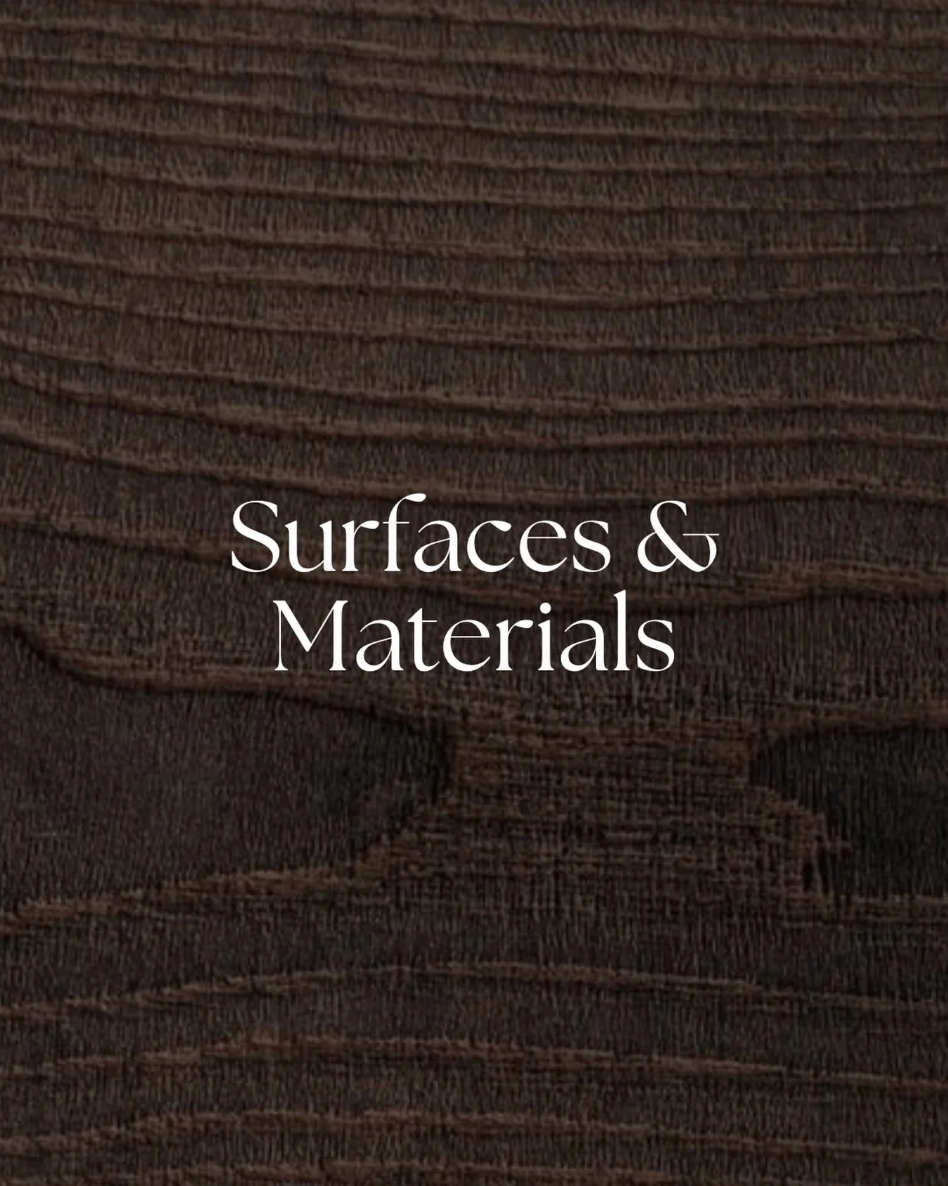 Materials define the character of a project.

We represent selected material brands chosen for quality, research, and architectural value.