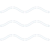 Four wavy white lines on a black background.