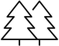 Black line drawing of a smiling face with spiky hair and closed eyes, resembling a cartoon character.