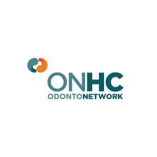 Logo del Network Odontoiatrico NHC con simbolo circolare colorato e testo 'ONHC ODONTONETWORK'.