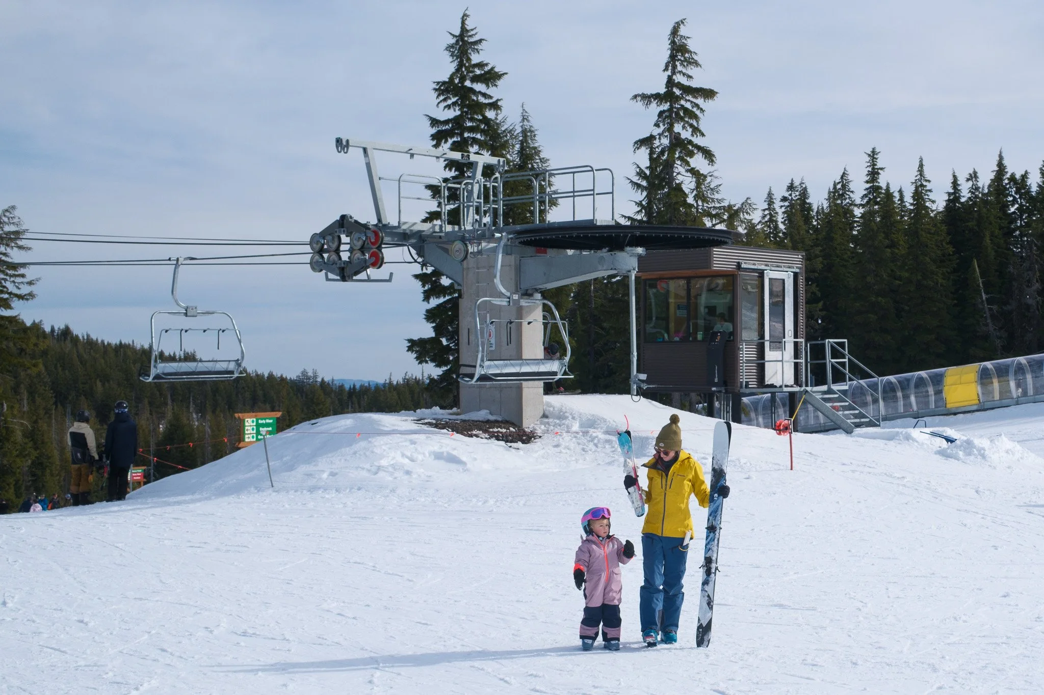 Skiing with Mommy