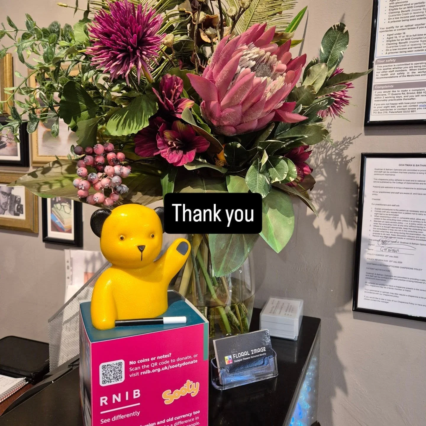 Thank you to all who have donated to Sooty this Quarter, all proceeds to the #rnib