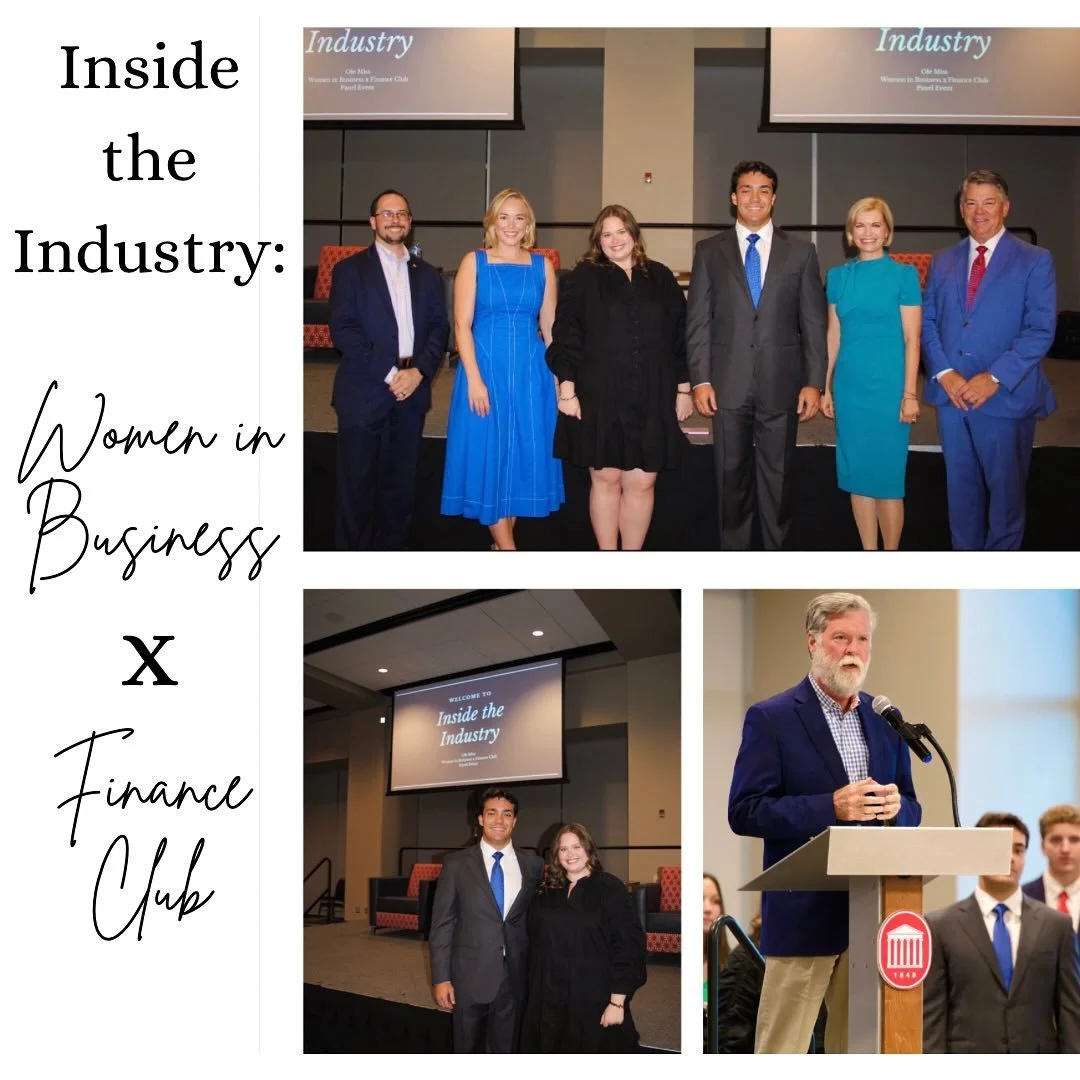 Recapping an incredible evening! 
A huge thank you to the Ole Miss Finance Club for collaborating with us on such an inspiring panel. It was a great night filled with insight, connection, and meaningful conversations.

From the bottom of our hearts, 