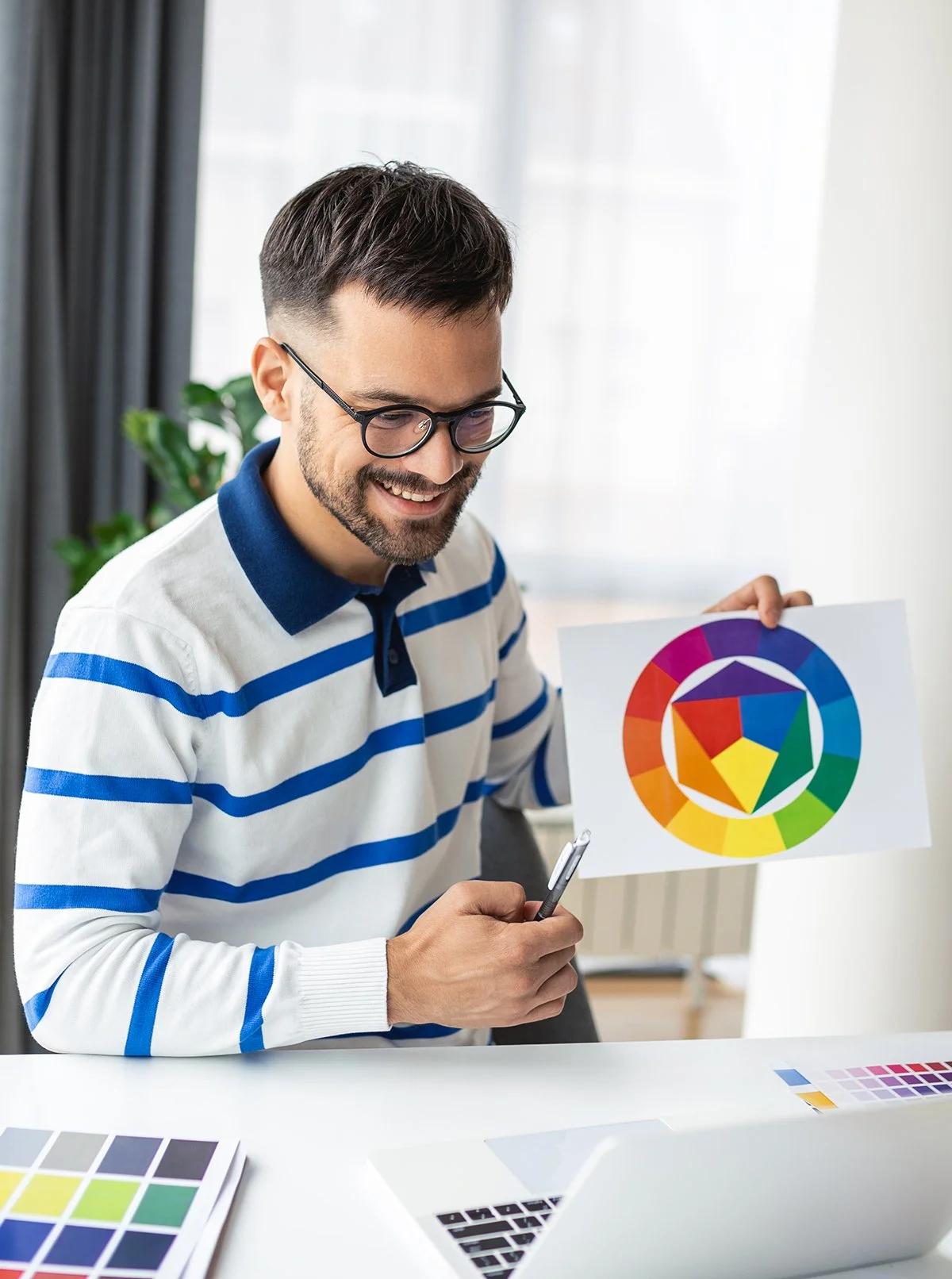 Graphic Designers showcasing colors