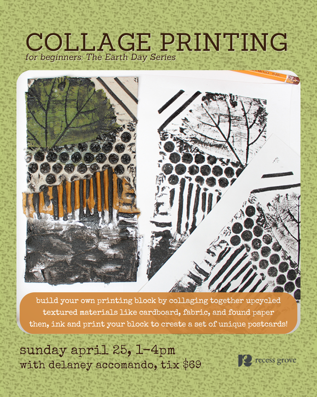 collage printing workshop