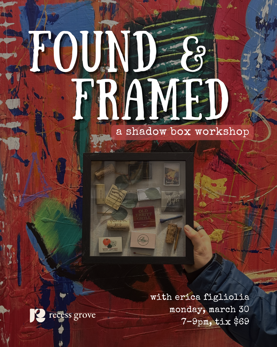 found and framed: a shadowbox workshop