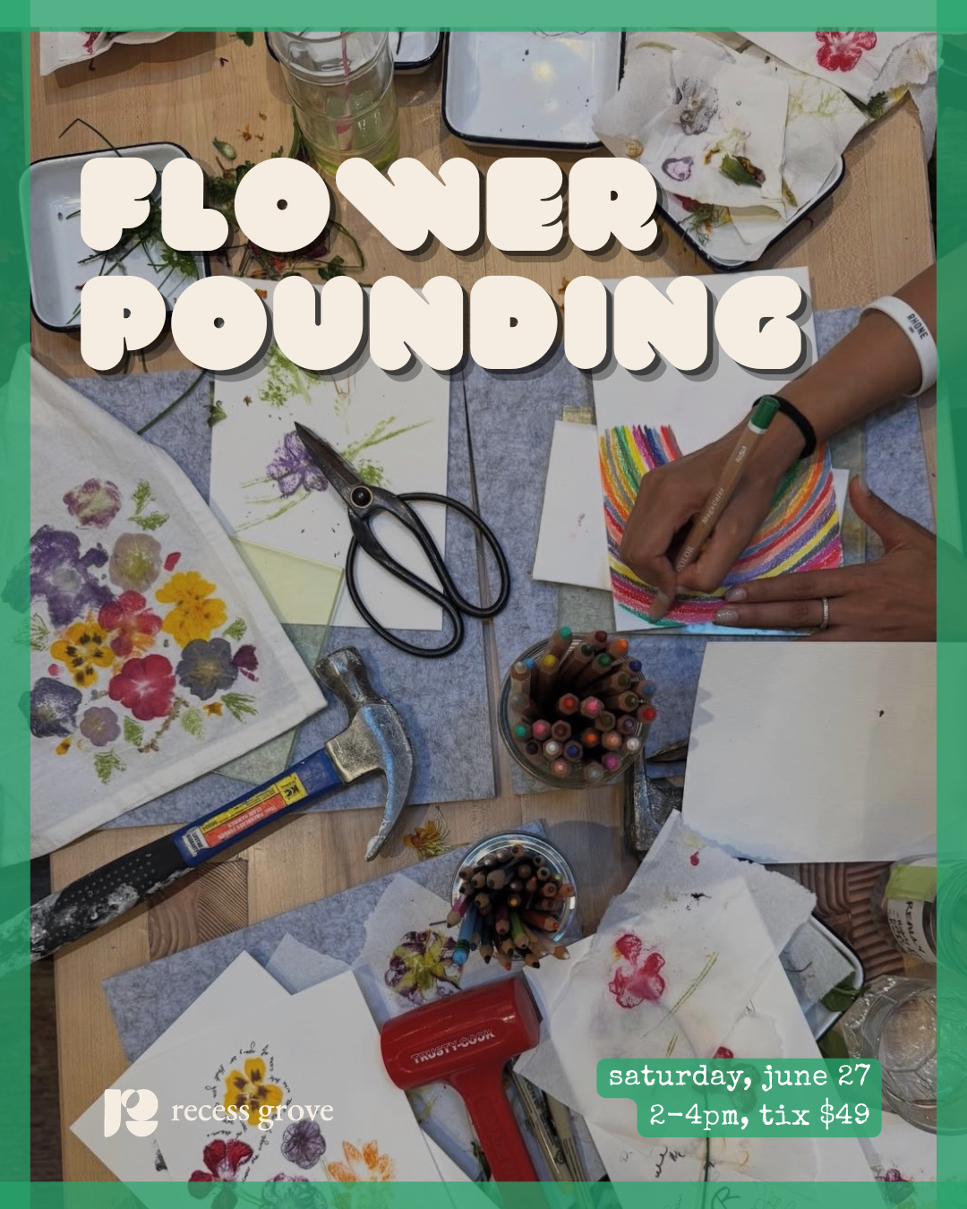 flower pounding class