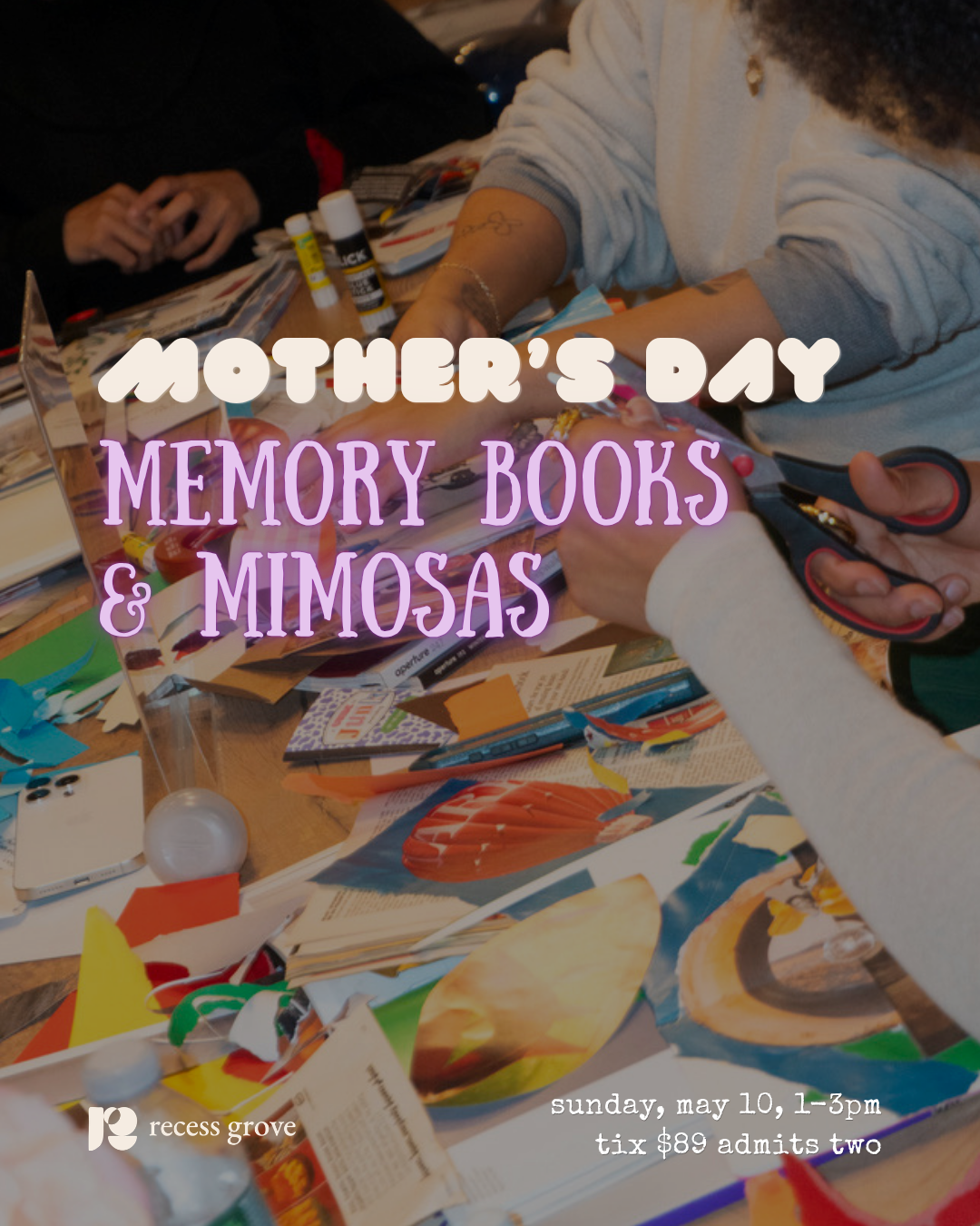 mother's day: memory books and mimosas
