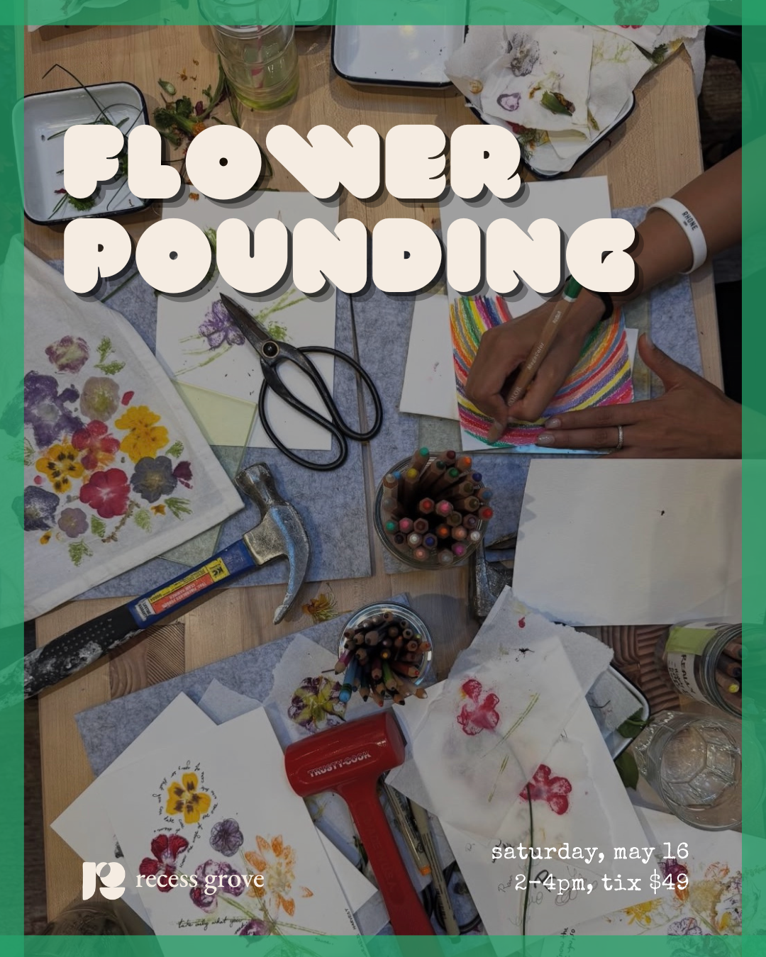flower pounding