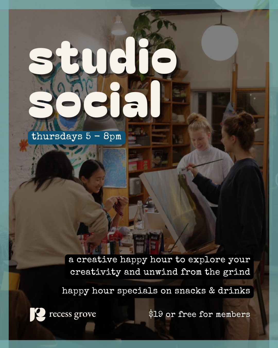 studio social: a creative happy hour