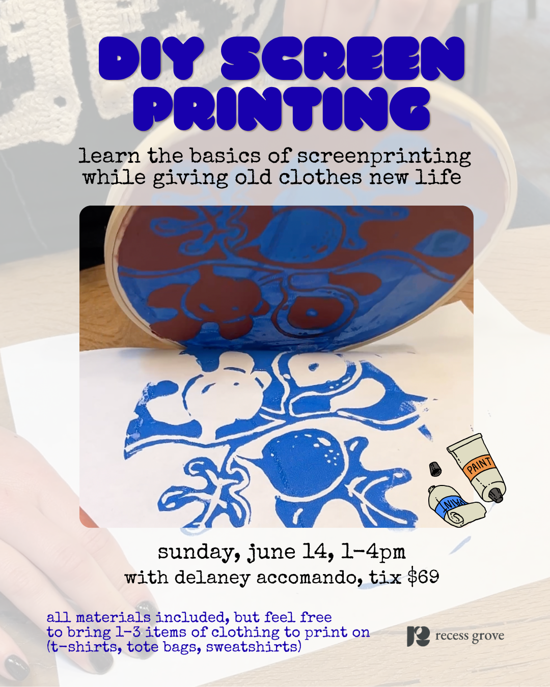 DIY screen printing class