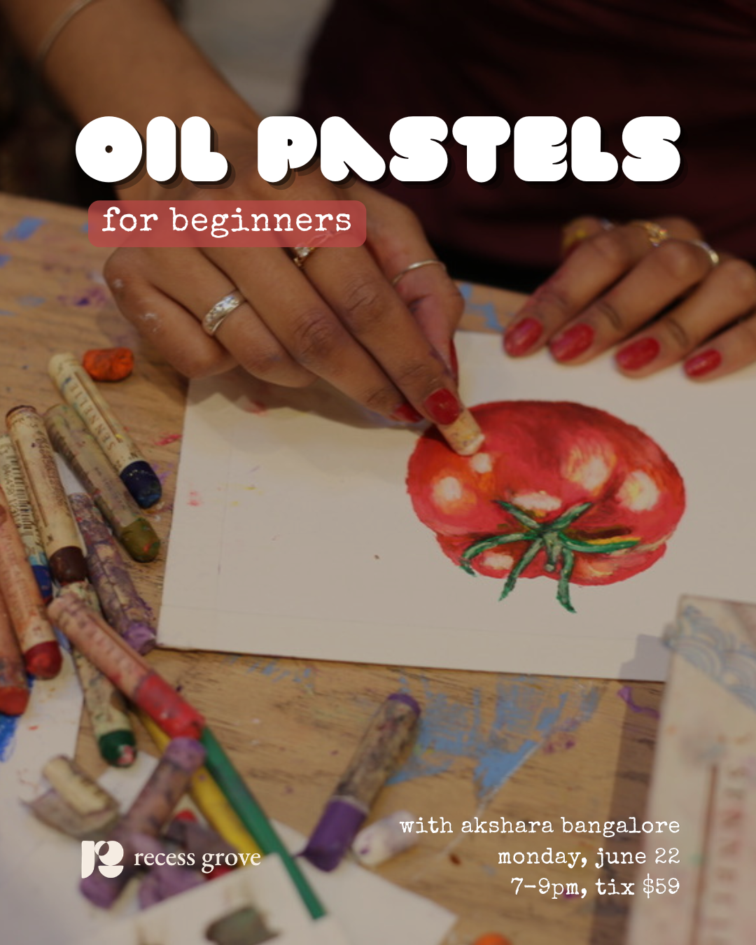 oil pastels for beginners workshop