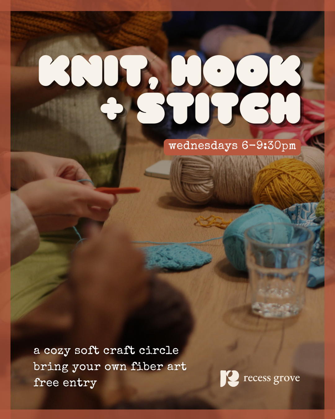 knit, hook & stitch: a cozy soft craft circle