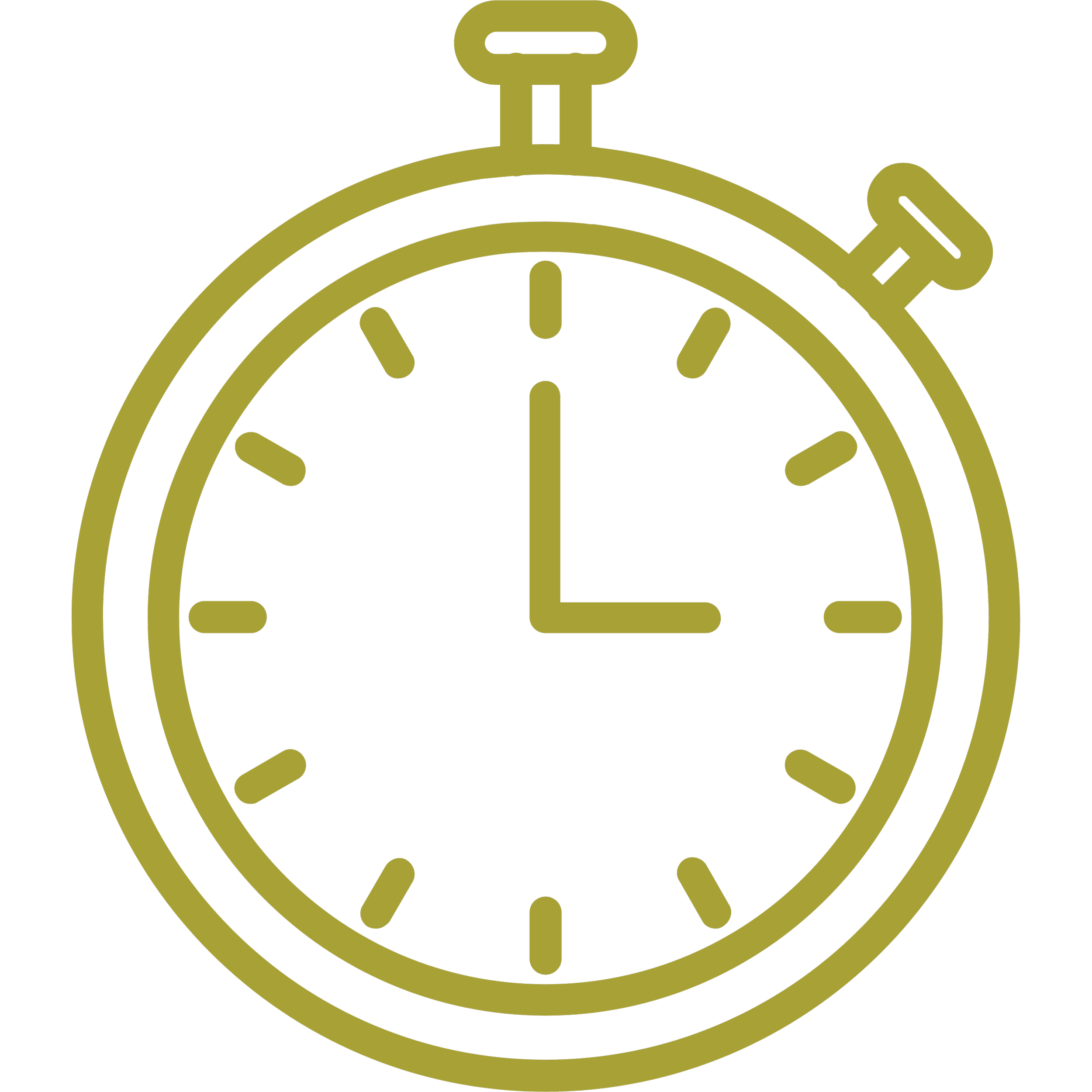Illustration of a stopwatch showing the time at 3:00.