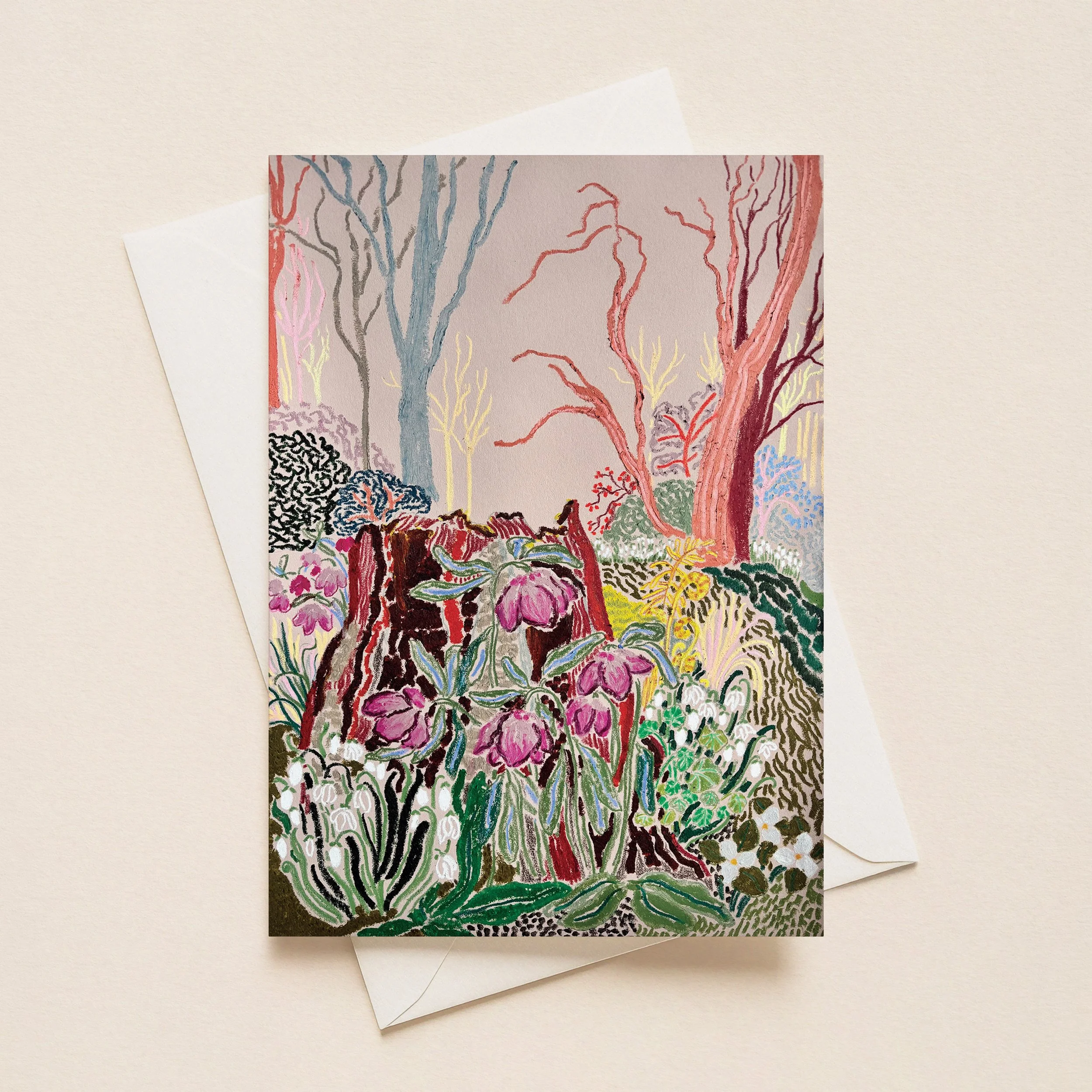 Hellebore Woods - Greeting Card