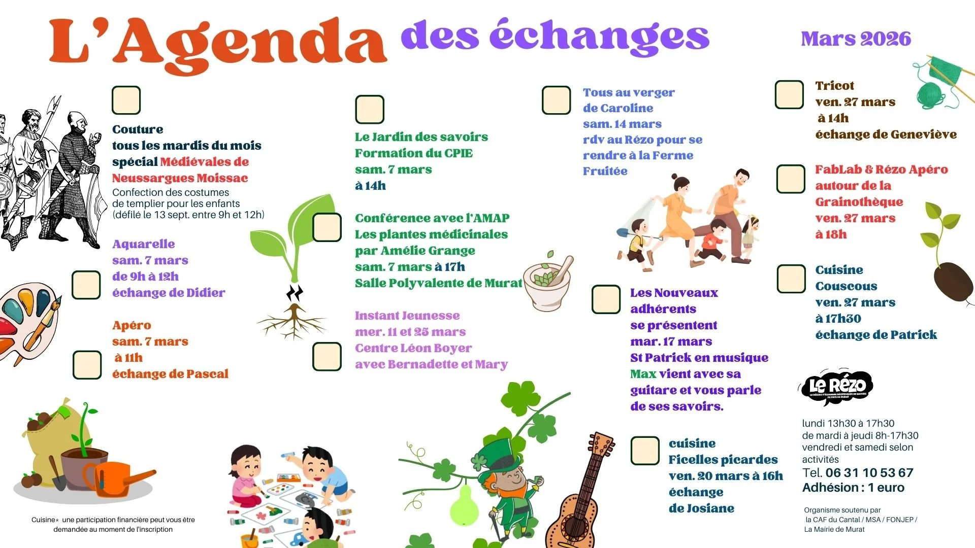 L’agenda de mars