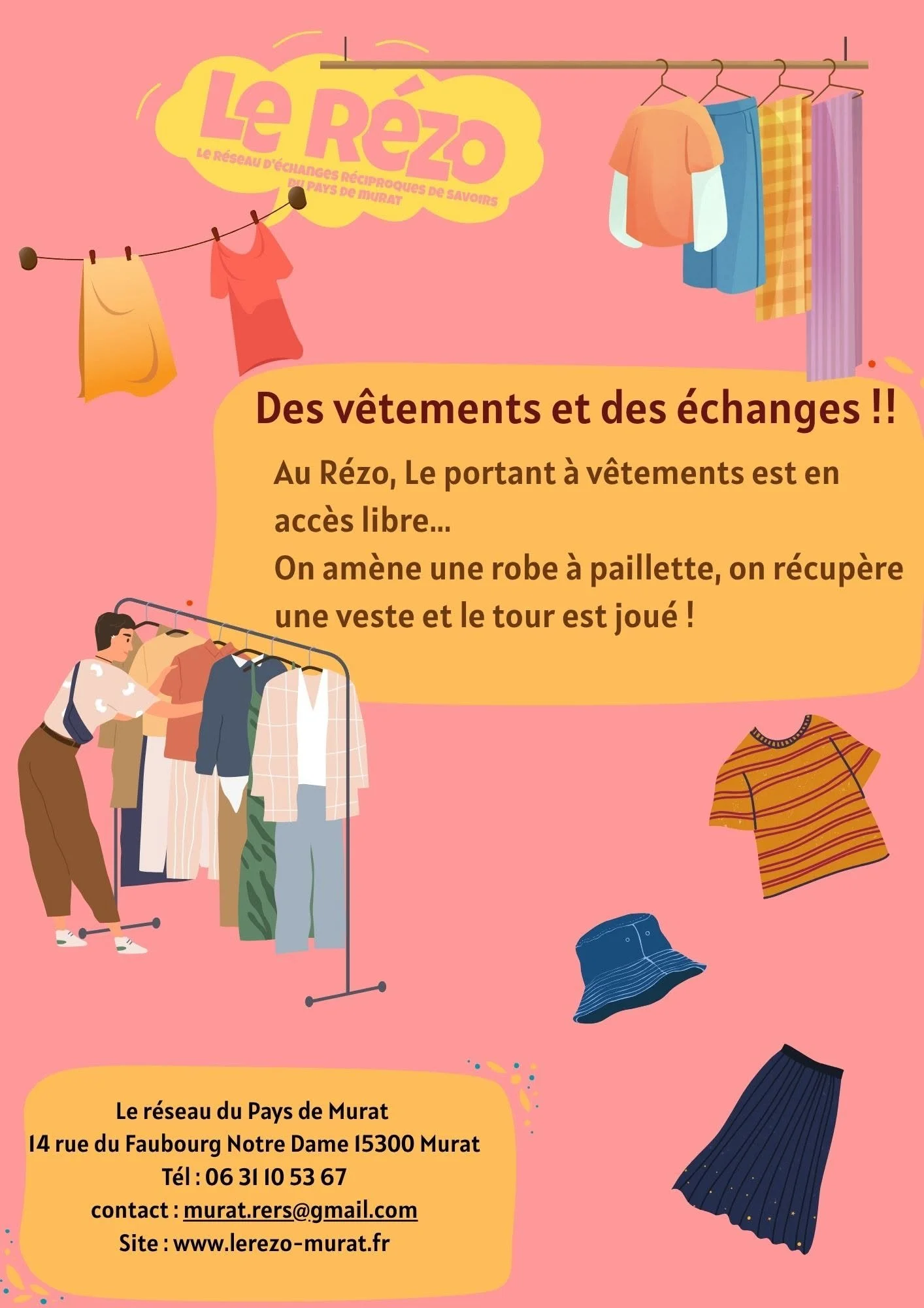 Un portant à vêtements…