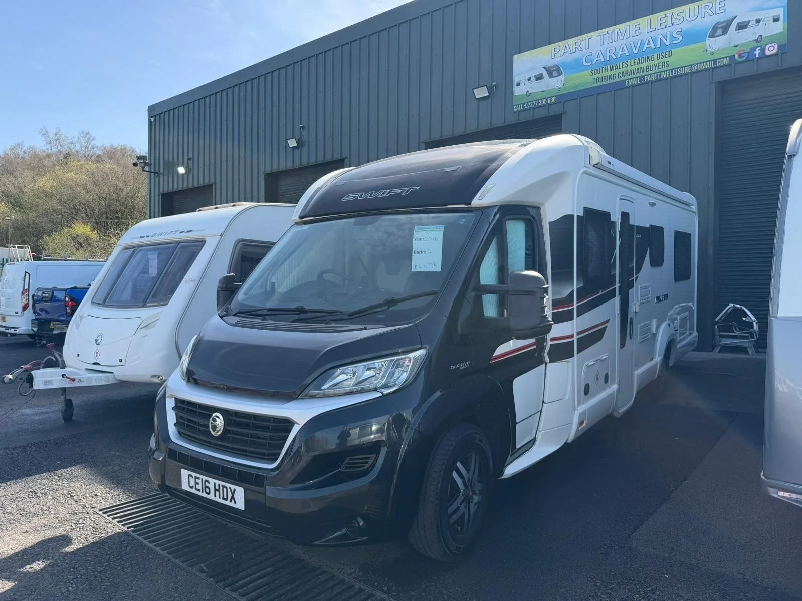 FAIT DUCATO SWIFT BOLERO 744PR
£41,995
2016/16reg
Rear u shaped lounge
Front lounge converts to double bed
4x belts ✅
4 Berth✅
16,707 miles
6 speed Manual
Cassette toilet and shower
Upholstery great
2.3diesel engine
M.o.t ✅
Ready to go
SPECIFICATIONS