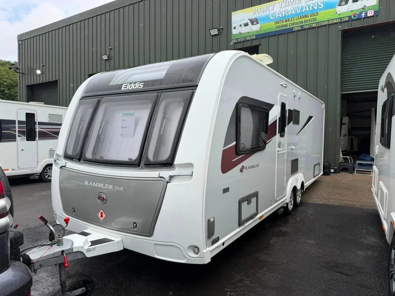 ELDDIS RAMBLER 21/4
4 BERTH
£17,995
YEAR - 2019
*** GREAT CONDITION THROUGHOUT✅ ***
*** 8FT WIDE SPACIOUS MODEL CARAVAN ✅***
*** INCREDIBLY POPULAR LAYOUT + SPEC ✅***
*** FIXED REAR TRANSVERSE ISLAND BED✅***
*** LARGE CENTRAL BATHROOM ✅***
*** LARGE 