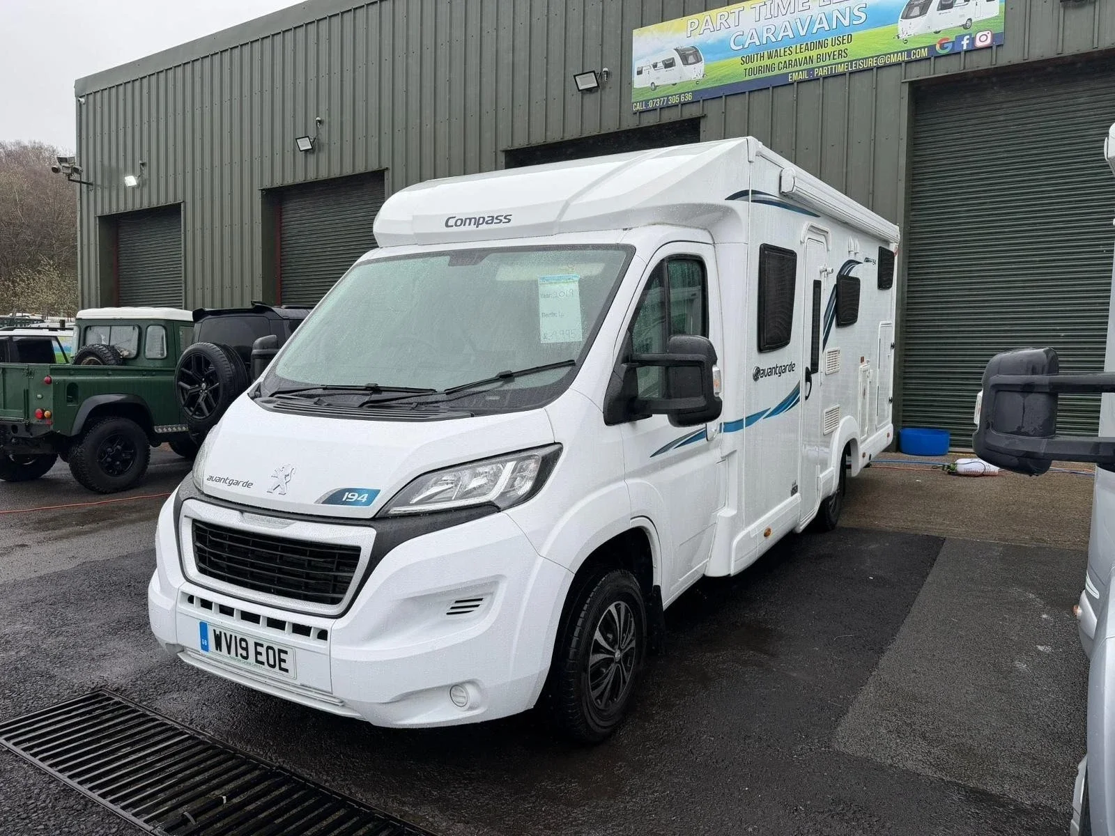 PEUGEOT COMPASS AVANTGARDE 194
£37,500
2019/19 reg
Lovely Fixed bed 4 Berth
Large garage
Front lounge converts to double bed
4x belts ✅
4 Berth✅
48,985 miles
6 speed Manual
Cassette toilet and shower
Upholstery great
2.0 diesel engine
M.o.t ✅
Ready t