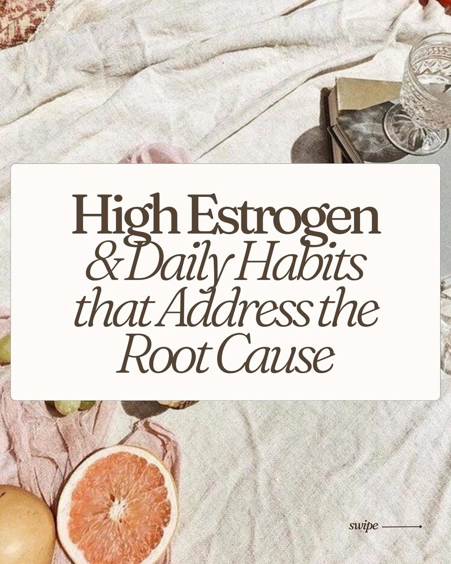 For every root cause of high estrogen, there&rsquo;s (at least) one daily habit you can incorporate into your routine that will help:

🧴 Reduce estrogen levels;
🥦 Support healthy estrogen metabolism; and 
🧘🏼&zwj;♀️ Boost progesterone production, 
