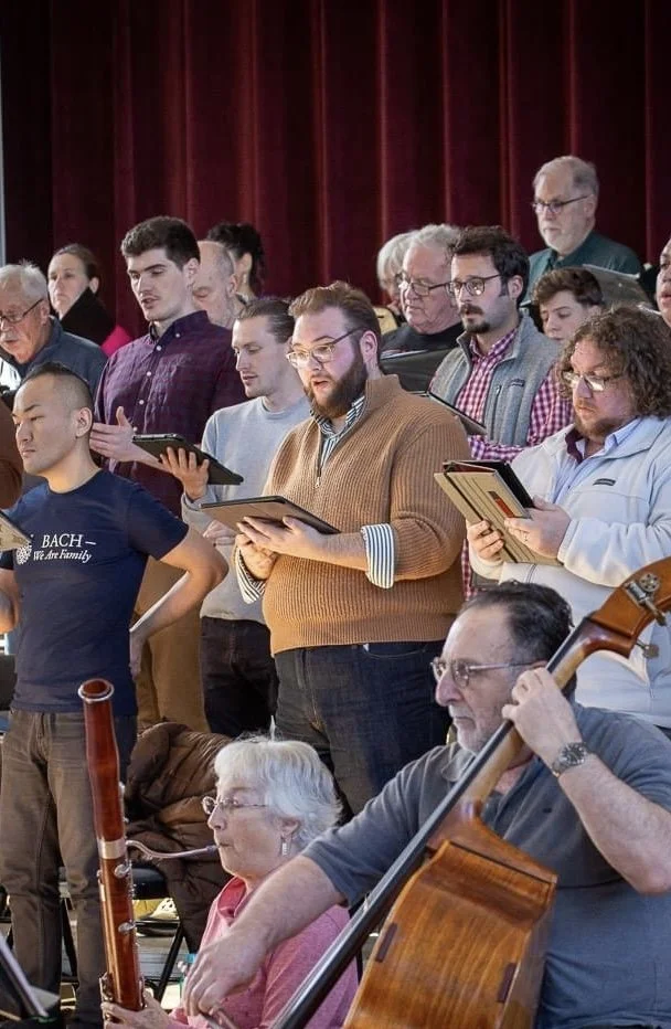 Rehearsal with Viva Bach Peterborough for their 2024 Bach Festival, October 2024