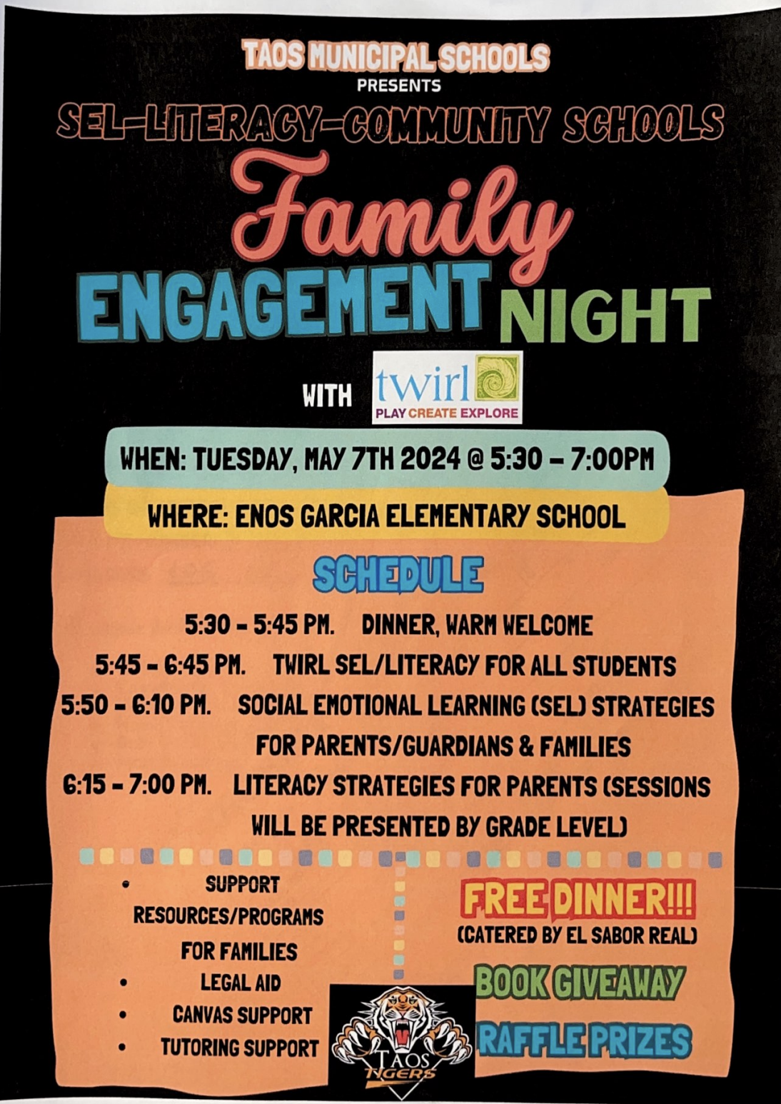Family Engagement Night — Taos Charter School