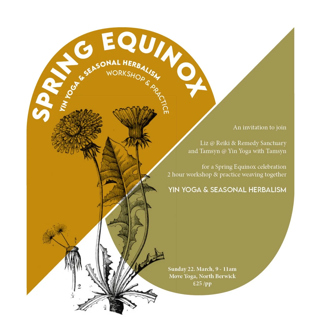 @yinyogawithtamsyn and I enjoyed last Sunday's 'Wintering' workshop so much, we immediately made plans for the next one! 🌼

Maybe you can join us for a Spring Equinox celebration - a morning workshop combining Yin Yoga and seasonal Herbalism? 

Spri