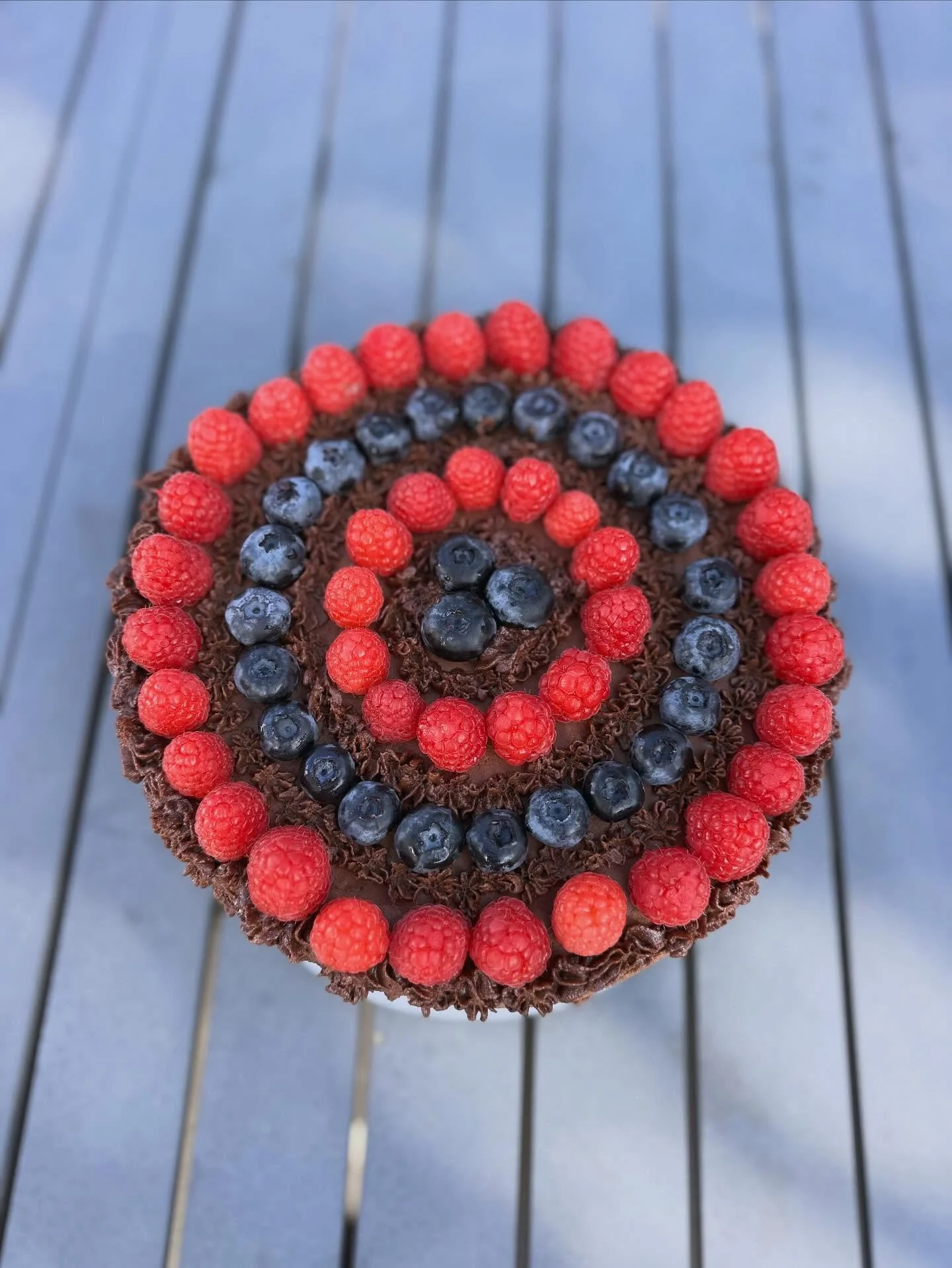 Vegan Chocolate Cake with Fresh Fruit 
**Custom Order**