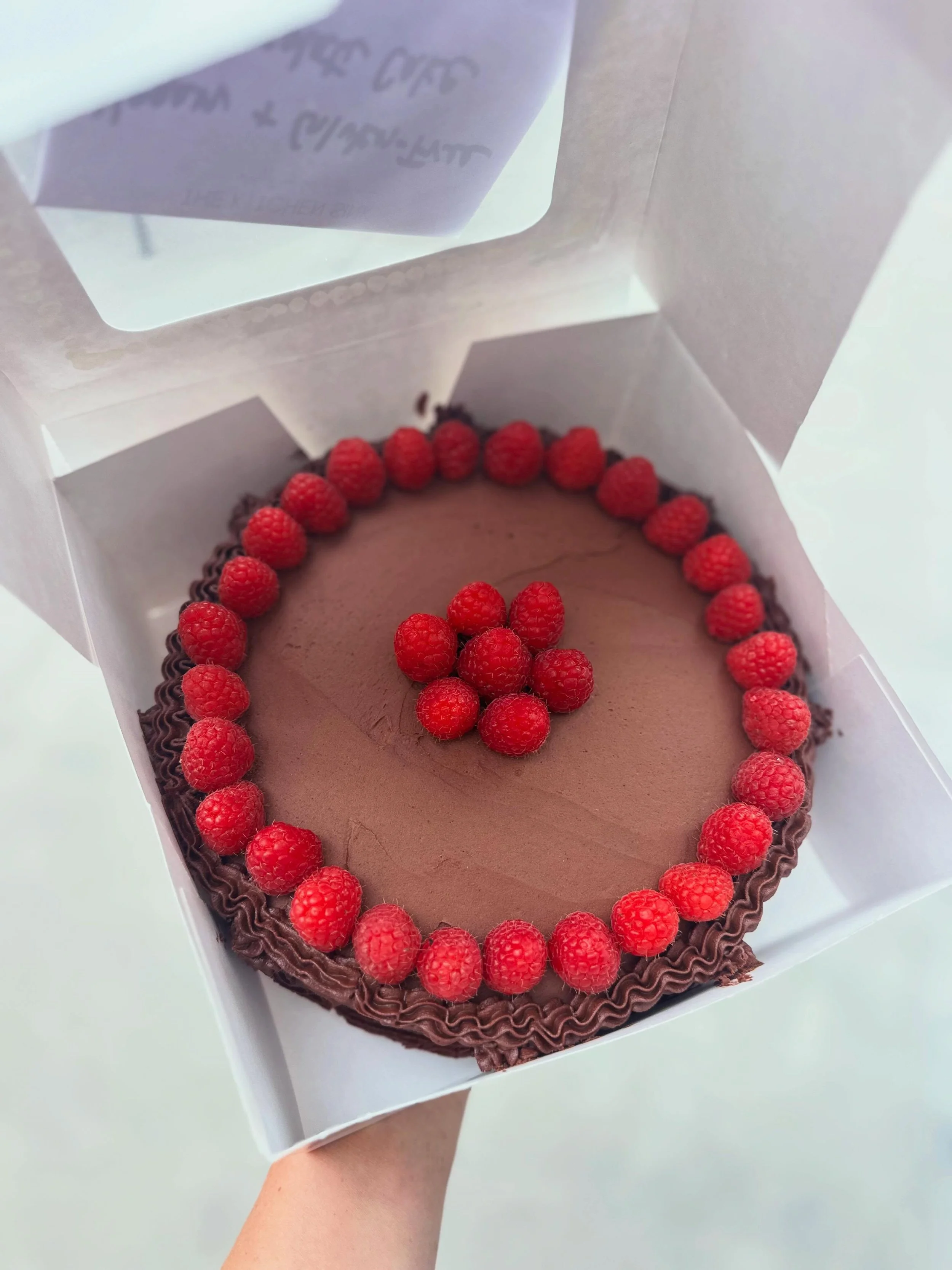 Vegan Chocolate Layer Cake with Fresh Raspberry

***Custom Order***