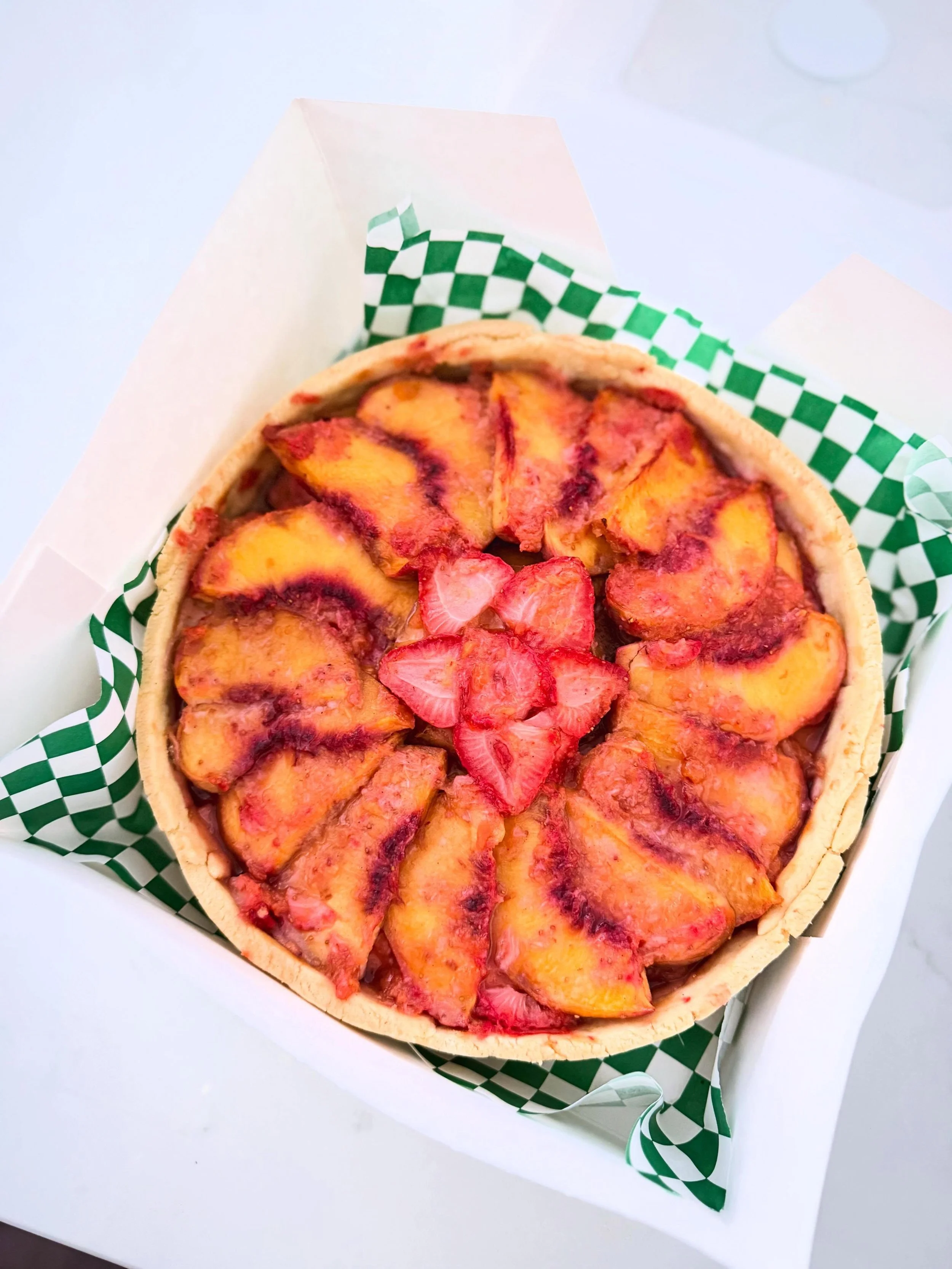 Peach &amp; Strawberry Tart