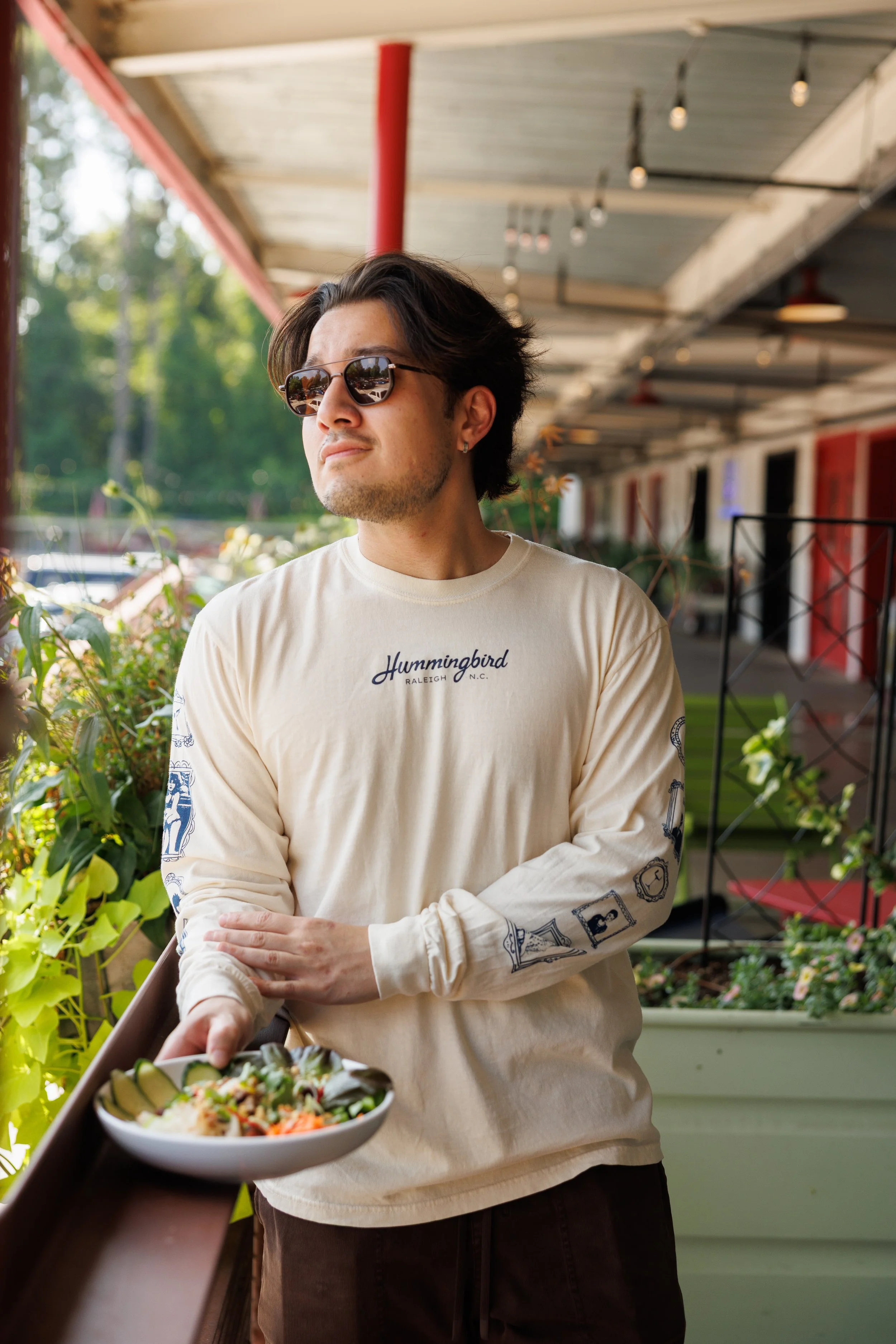 Long Sleeve Hummingbird Portrait Tee