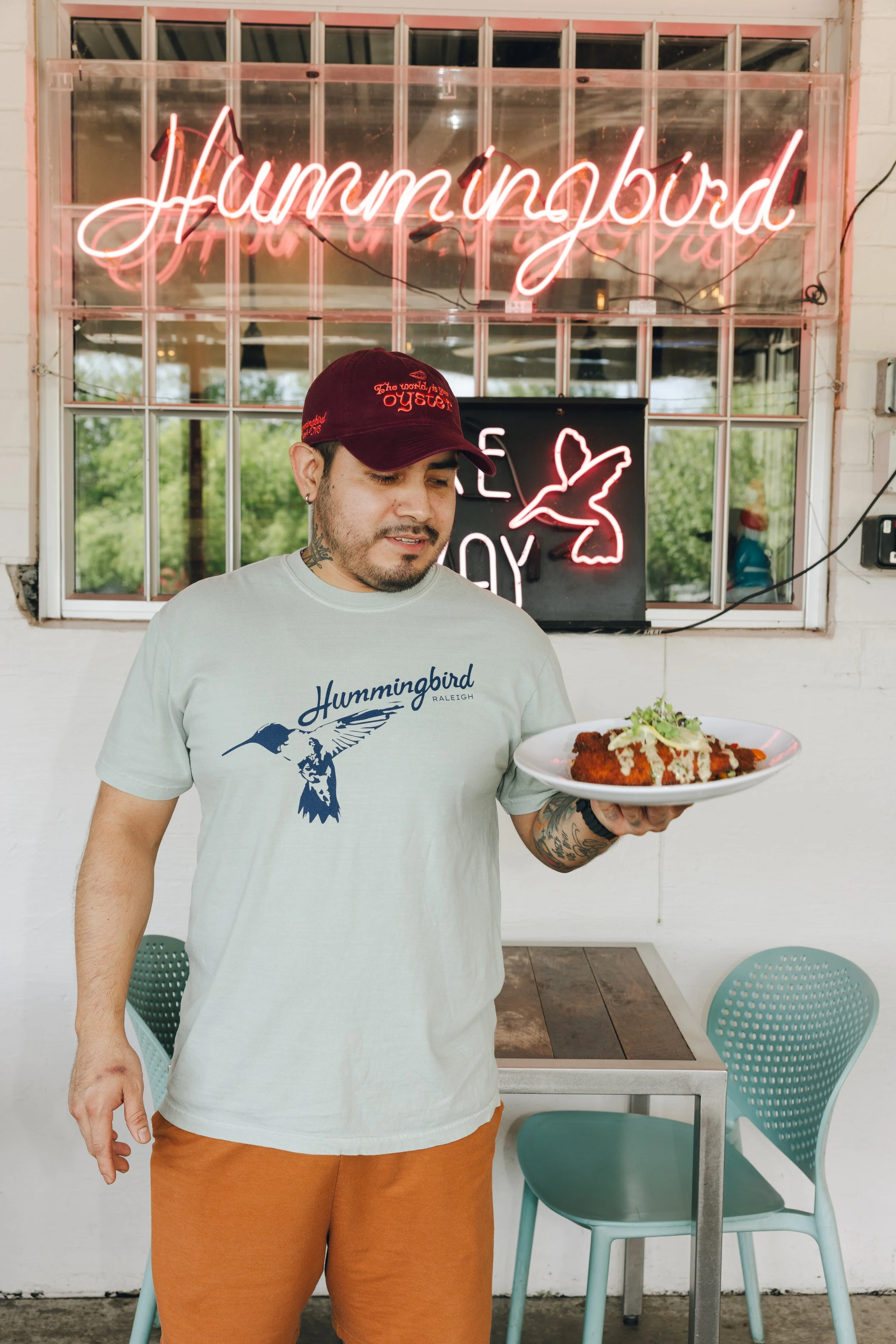"The World Is Your Oyster" Burgundy Dad Hat