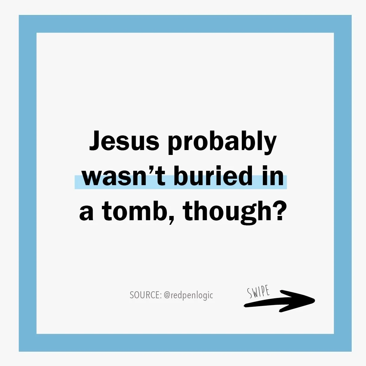 🤔 Was Jesus even buried in a tomb?
.
.
.
🏷️: #verseoftheday #prayer #prayers #encouragement #biblequotes #scriptureofthedays #biblejournal #jesuslovesyou #christiancommunity #christiancreative #christ #christisrisen #christiancouples #christiancoun