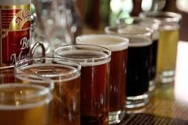 colorful row of craft beers