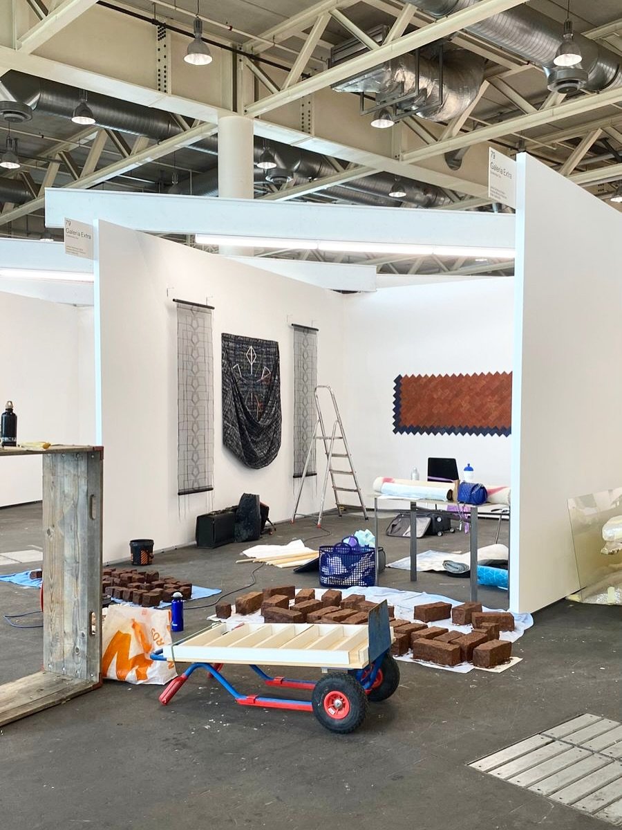 We&rsquo;ve landed in Basel! 🌟
Our booth is coming together for LISTE Art Fair Basel 2025 @liste_art_fair_basel , featuring works by Andrea Monroy Palacios, Ad&aacute;n Vallecillo, and Jamie Denburg Habie. @andreamonroypalacios @adan_vallecillo @jam