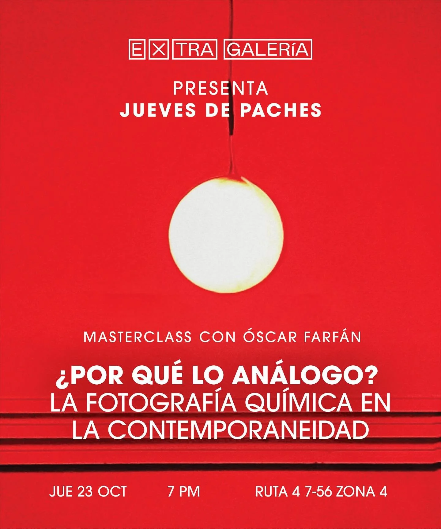 Galer&iacute;a Extra presenta: Jueves de Paches 🫔🎨🍾

Les invitamos a reunirnos un jueves al mes en La Extra para compartir un pache y un traguito, platicar de arte y continuar esta linda comunidad que nos rodea ❤️ 

Para la primera entrega, tendre
