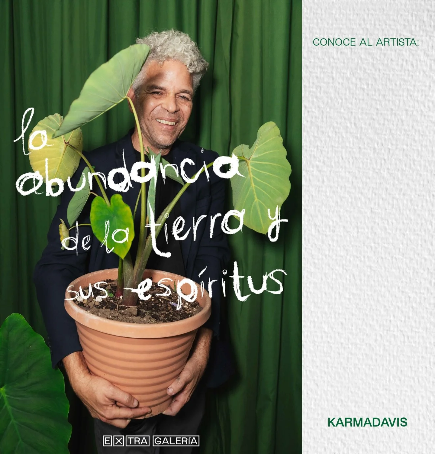 🌴 &ldquo;La abundancia de la tierra y sus esp&iacute;ritus&rdquo; del artista Karmadavis inaugur&oacute; el pasado s&aacute;bado 18/4 en Extra Galer&iacute;a, una muestra de 7 pinturas y 20 cer&aacute;micas sobre la malanga y la resistencia de la na