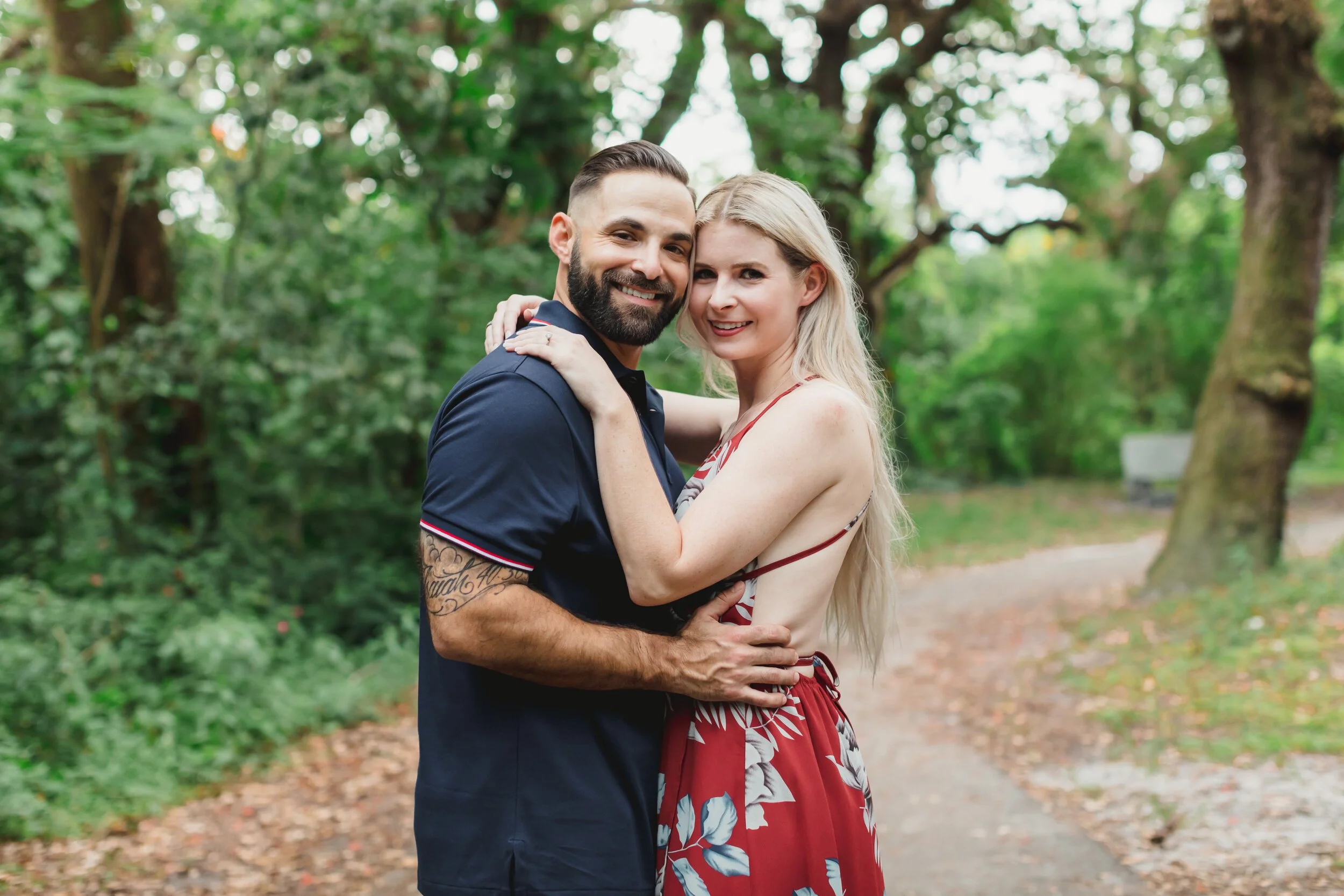Stephanie &amp; Jovanni Engagement Session at Tree Tops Park