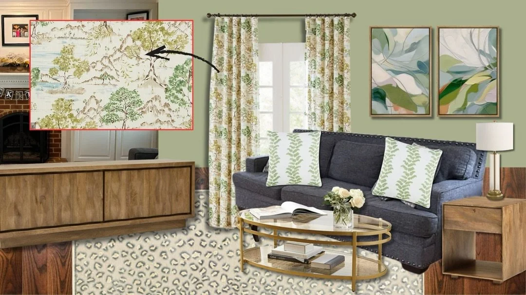 Somehow we&rsquo;re halfway through January&hellip; so here&rsquo;s a halfway-through-refresh of our client&rsquo;s living room!

We give our clients multiple looks with real, affordable pieces, and incorporate their existing furniture based on what 