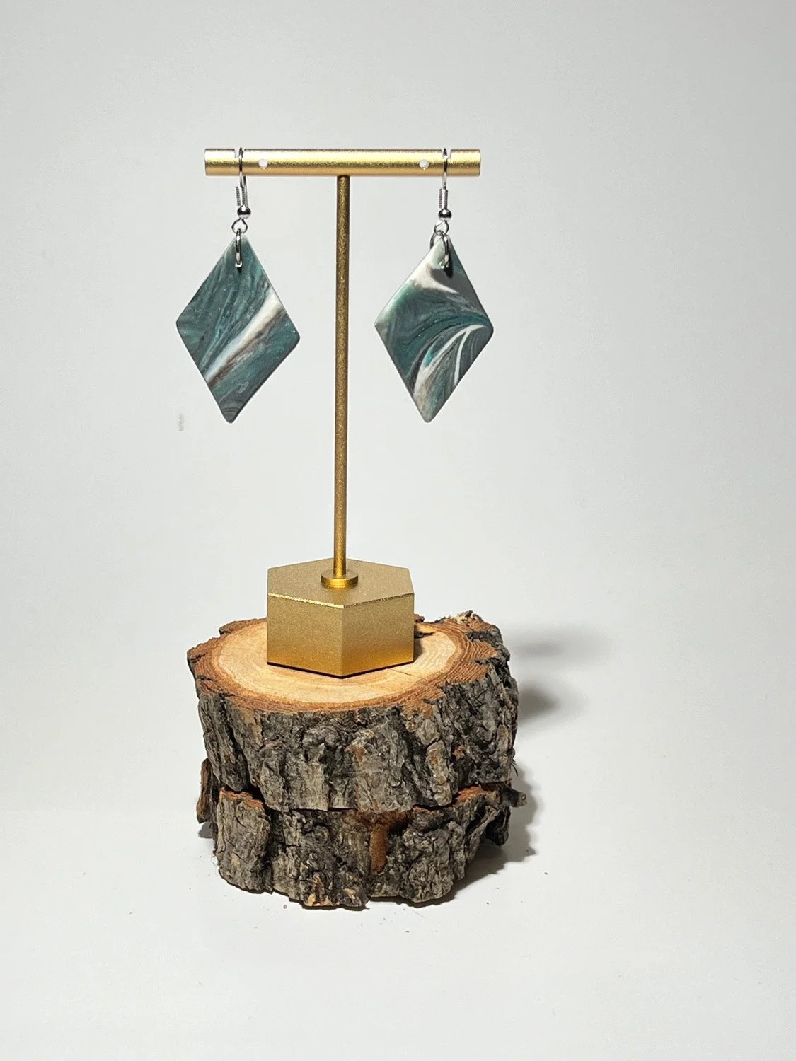 Colors of the Sea Polymer Clay Earrings