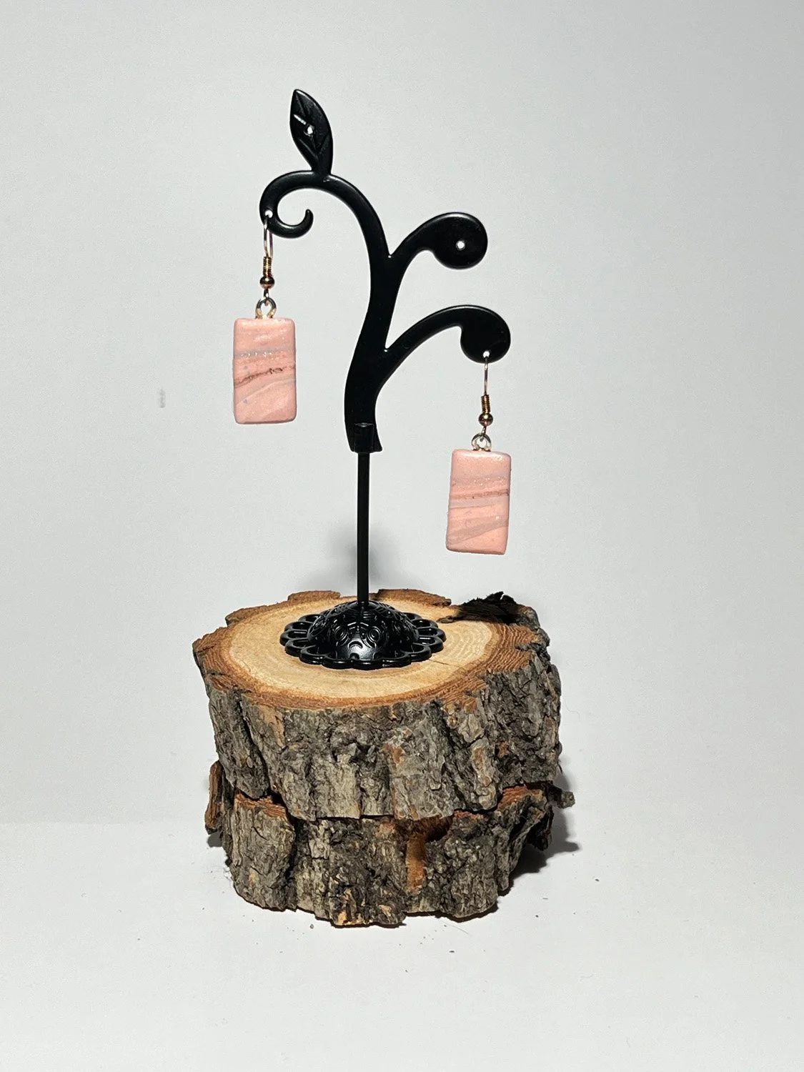 Pink Tones Polymer Clay Earrings