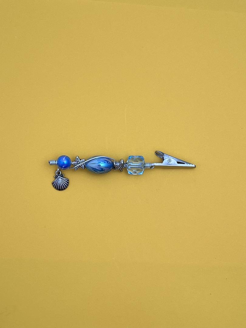 Deep Blue Sea Handmade Roach Clip