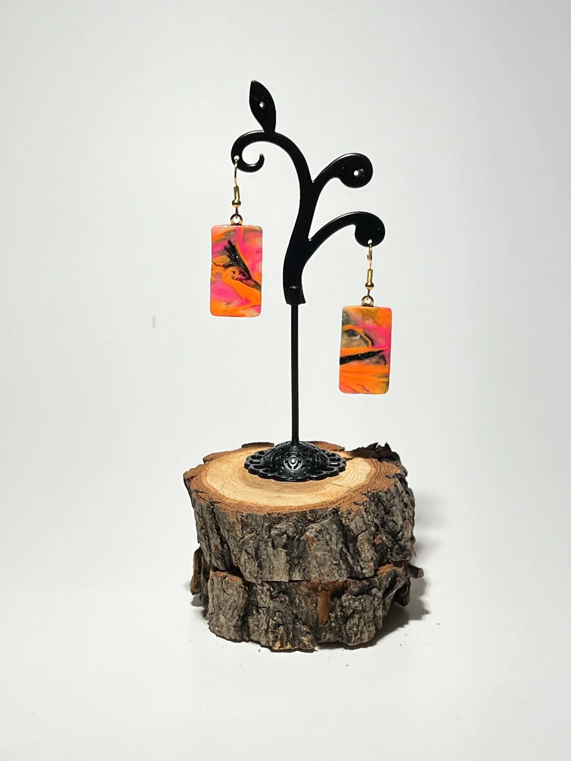 Summer Fire Polymer Clay Earrings