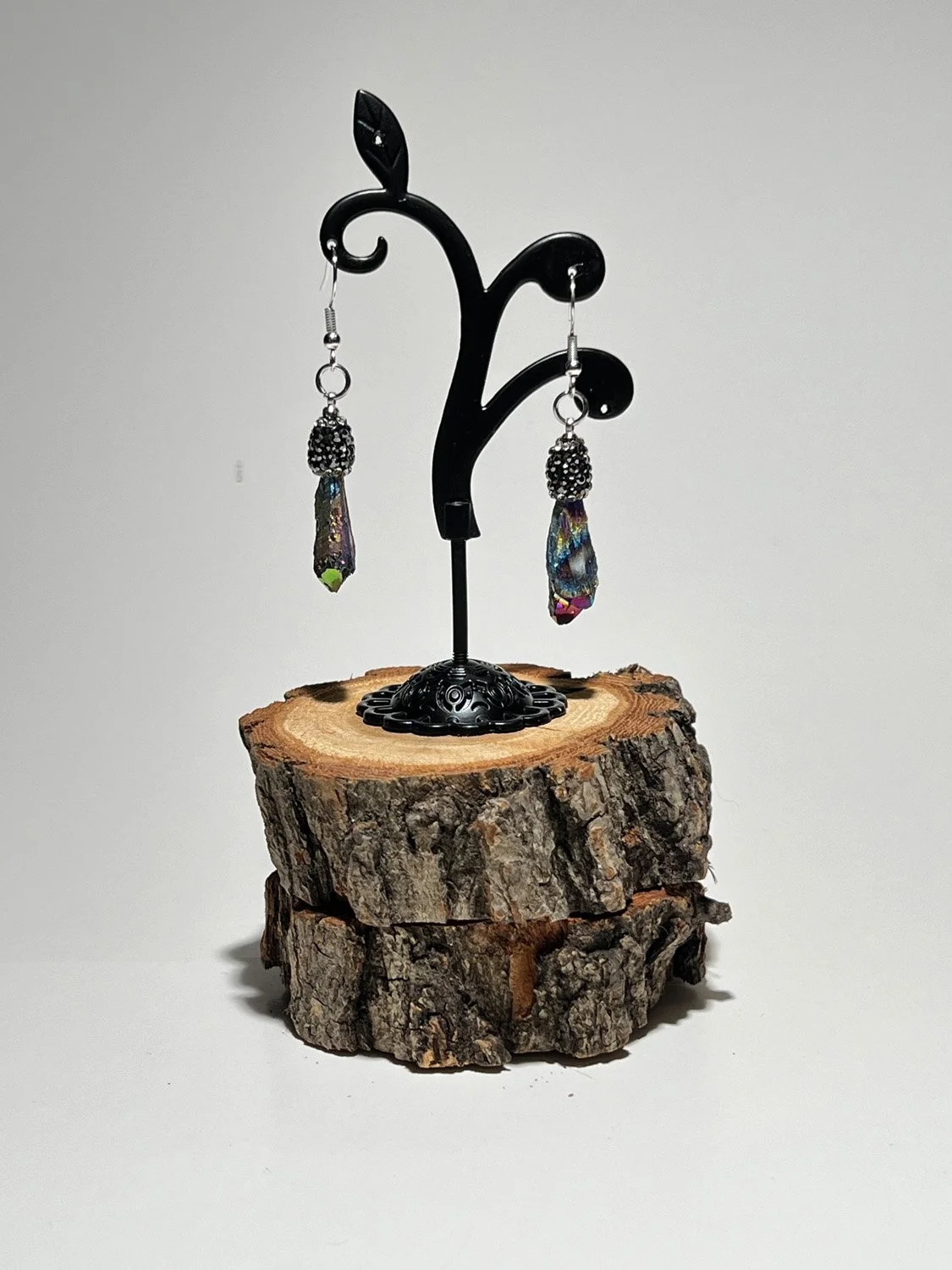 Opalescent Chunky Stone Earrings