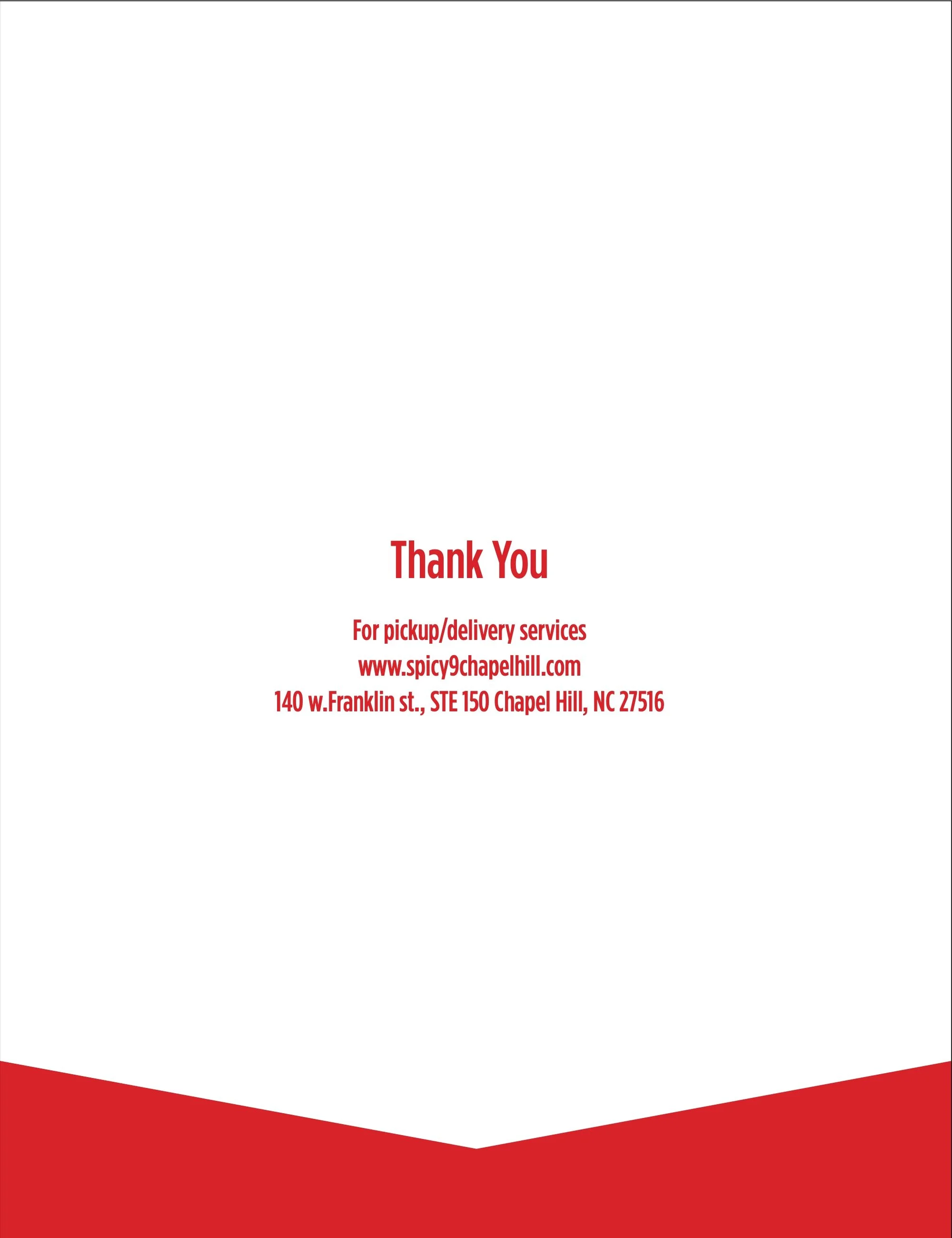 Menu — Spicy 9 Sushi Bar & Asian Restaurant