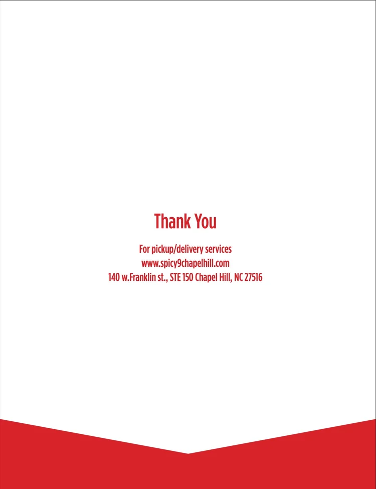 Menu — Spicy 9 Sushi Bar & Asian Restaurant