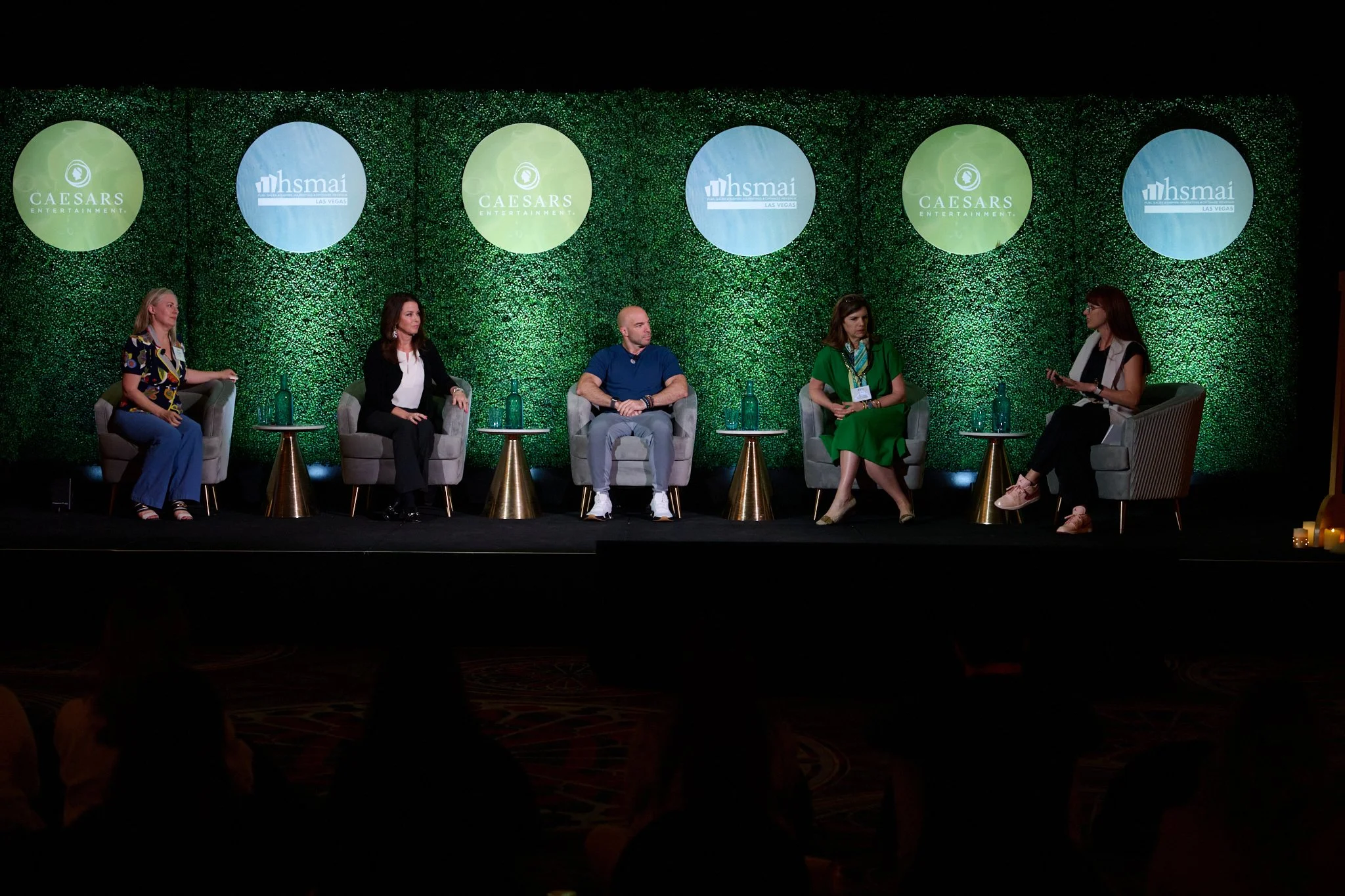Rachel Milford speaking on wellness panel at HSMAI Las Vegas